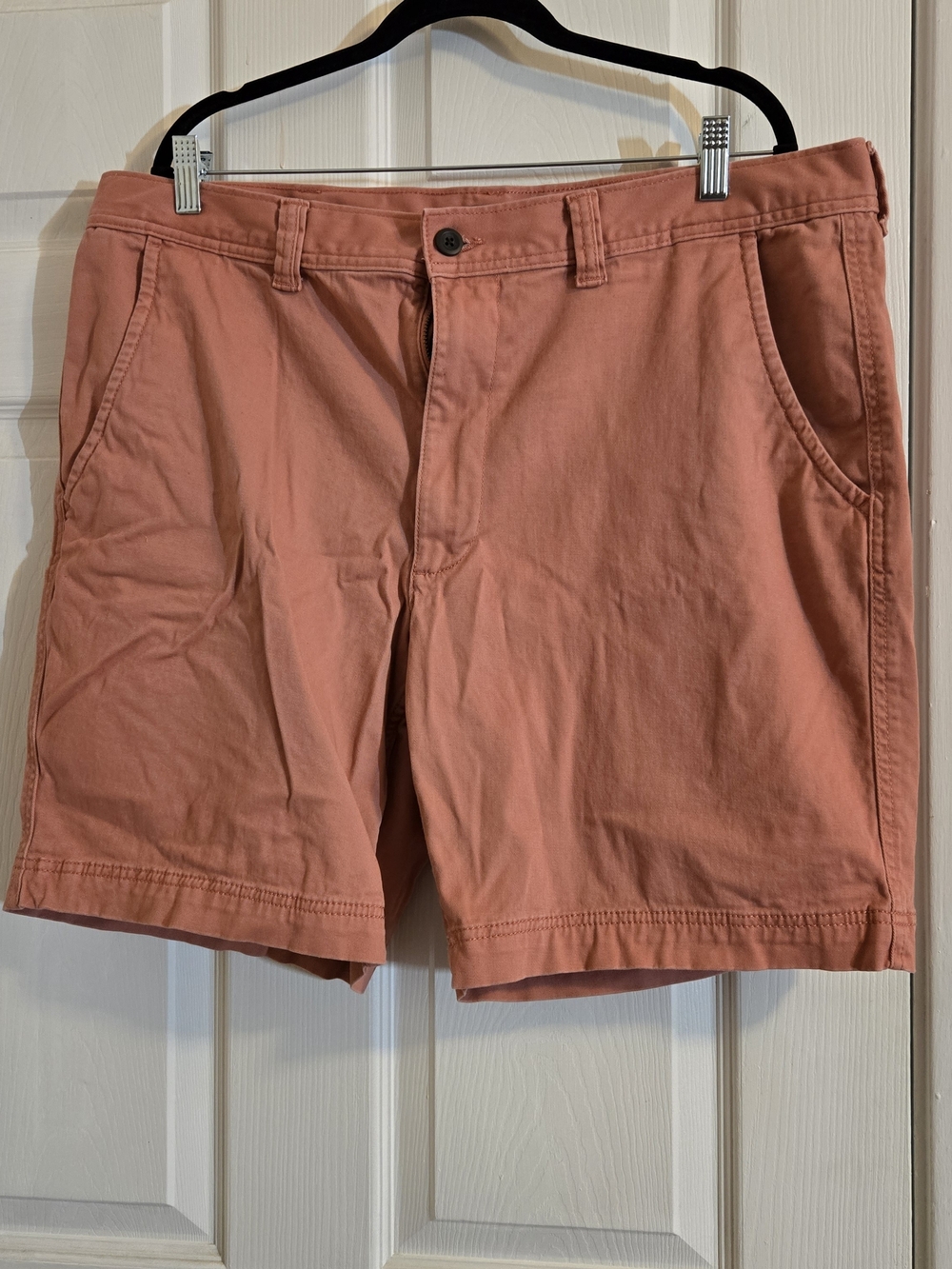 St. John's Bay Men's Flat Front Shorts - Coral Peach